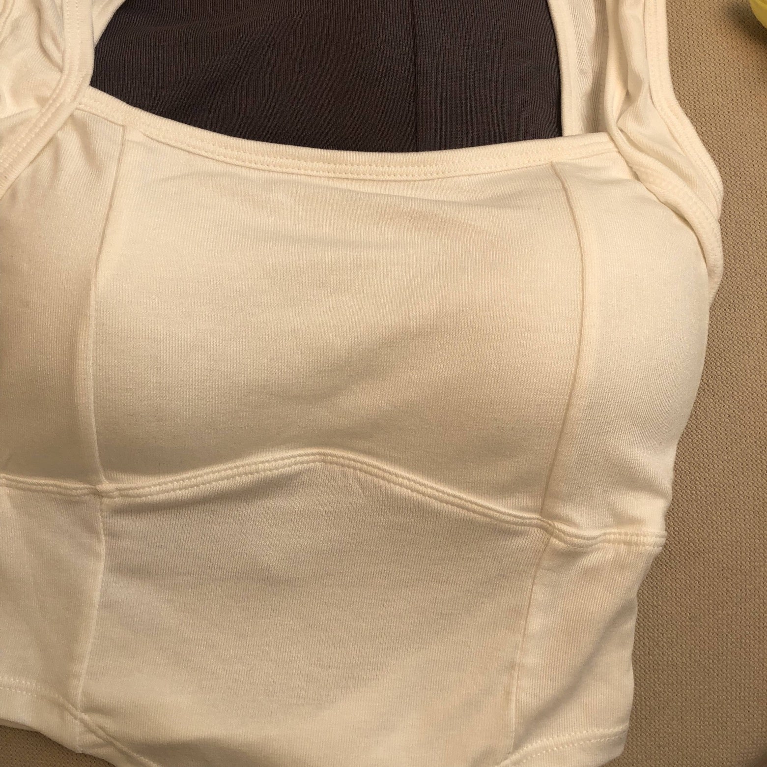 Classic Square Neck Padded Crop Top